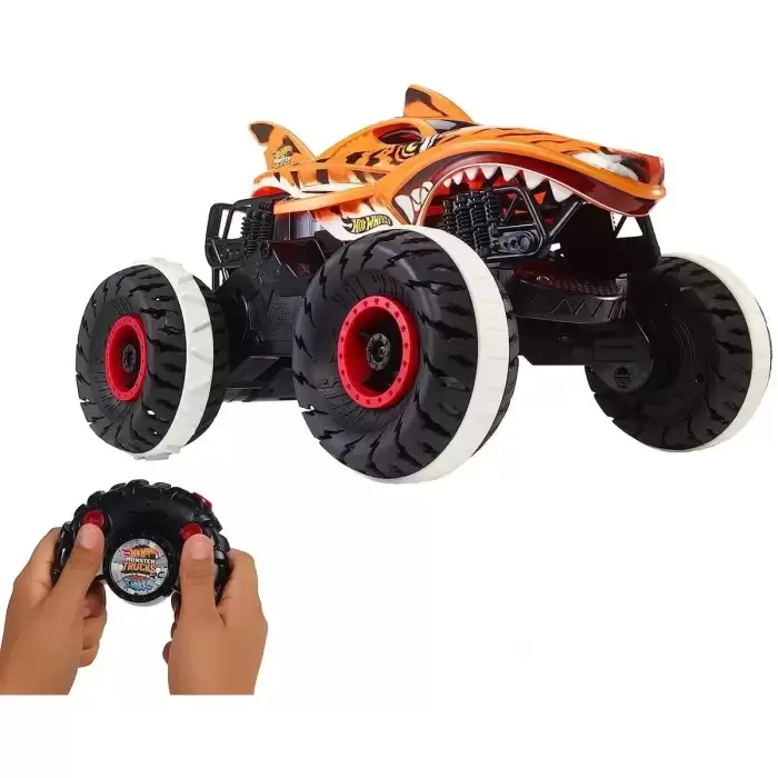 Hot Wheels R/C Monster Trucks Durdurulamaz Tiger Shark 1:15 HGV87