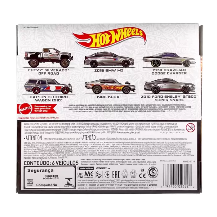 Hot Wheels Zamac Multipacks 6 , 1:64