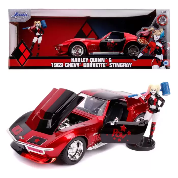 Jada - 1:24 Harley Quinn & 1969 Chevy Corvette Stingray