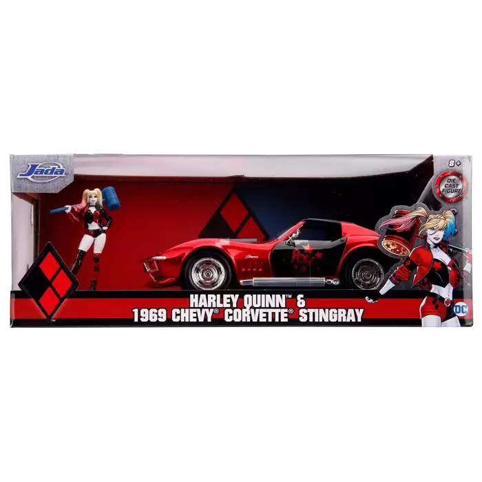 Jada - 1:24 Harley Quinn & 1969 Chevy Corvette Stingray