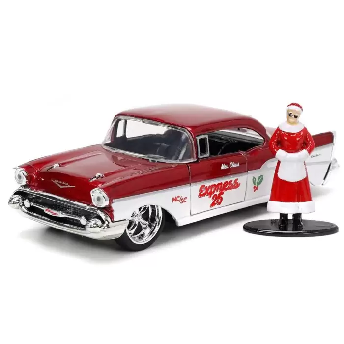 Jada Mrs. Santa Claus & 1957 Chevrolet Bel Air 1:32 - 253253008