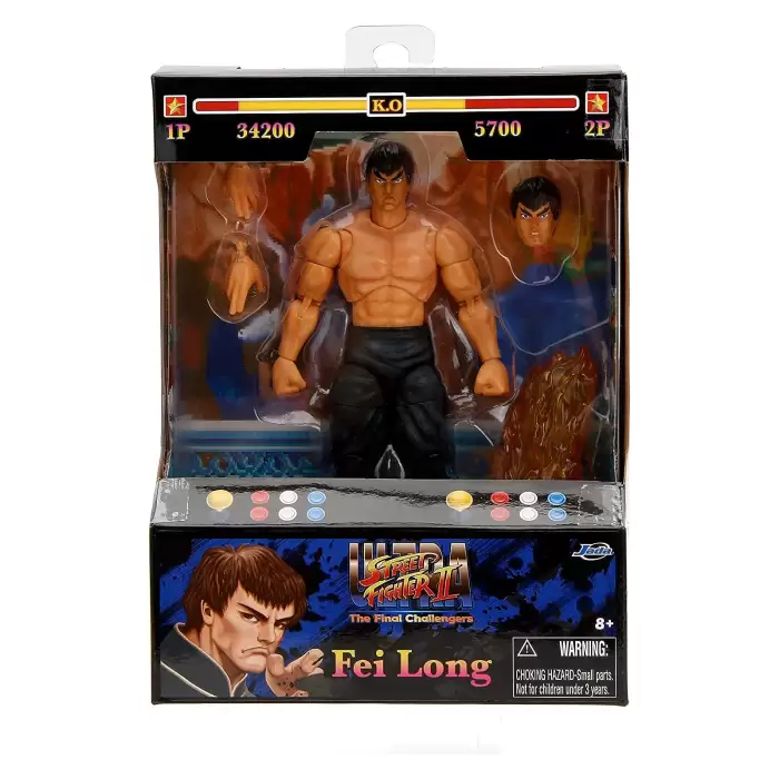 Jada Street Fighter II - Fei Long Aksiyon Figürü