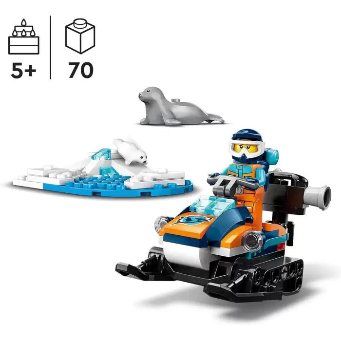LEGO City Kutup Kâşifi Motorlu Kızağı ,60376