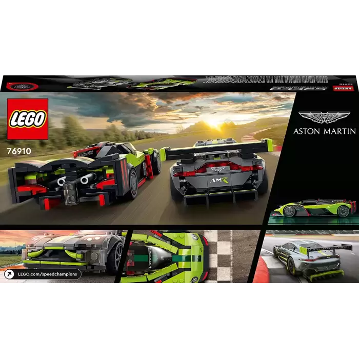 LEGO Speed Champions Aston Martin Valkyrie AMR Pro ve Aston Martin Vantage GT3, 76910 