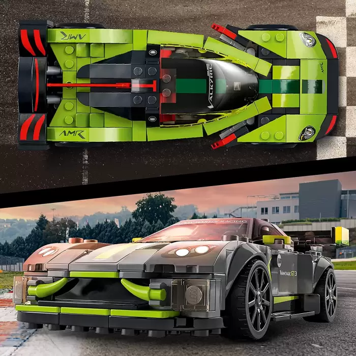 LEGO Speed Champions Aston Martin Valkyrie AMR Pro ve Aston Martin Vantage GT3 76910