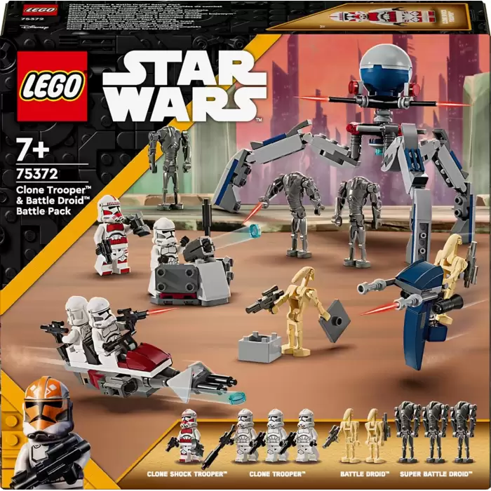 LEGO Star Wars Klon Trooper ve Savaş Droidi Savaş Paketi Seti , 75372