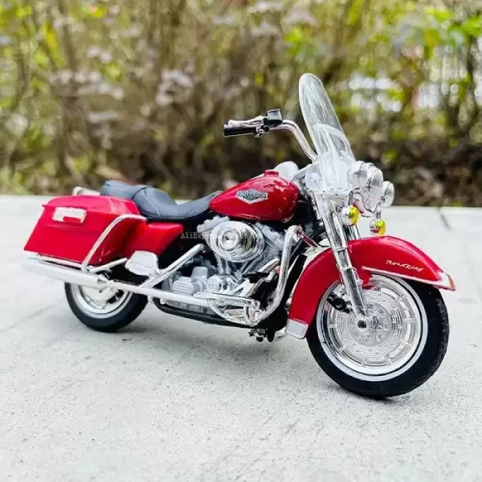 Maisto 1:18 Harley Davidson FLHR Road King 1999 Kırmızı