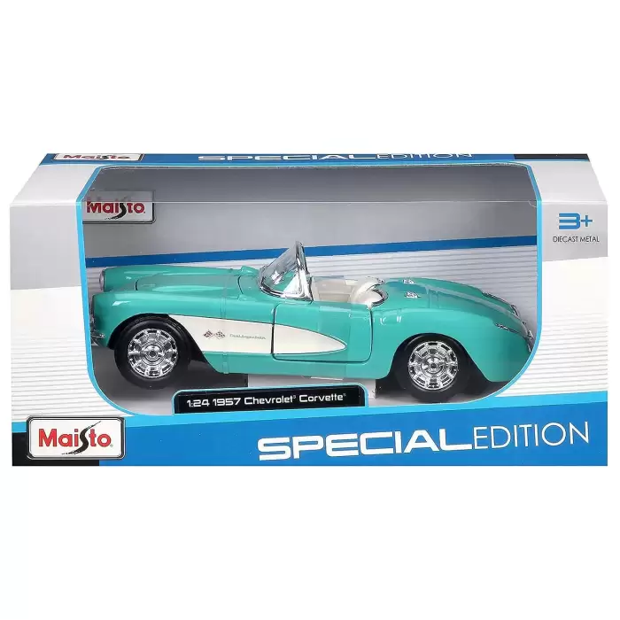Maisto 1:24 1957 Chevrolet Corvette Turquaz - 31275