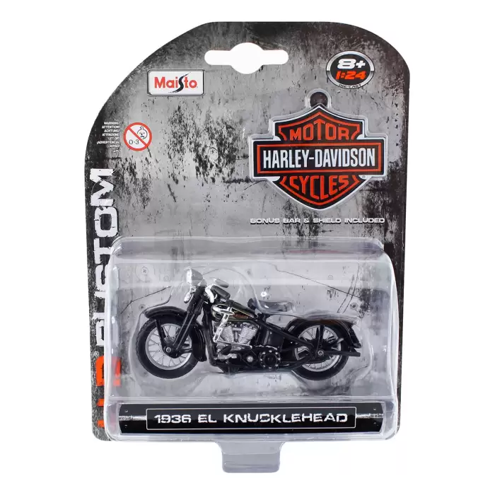 Maisto Harley Davidson 1936 El Knucklehead 1:24 Model Motorsiklet