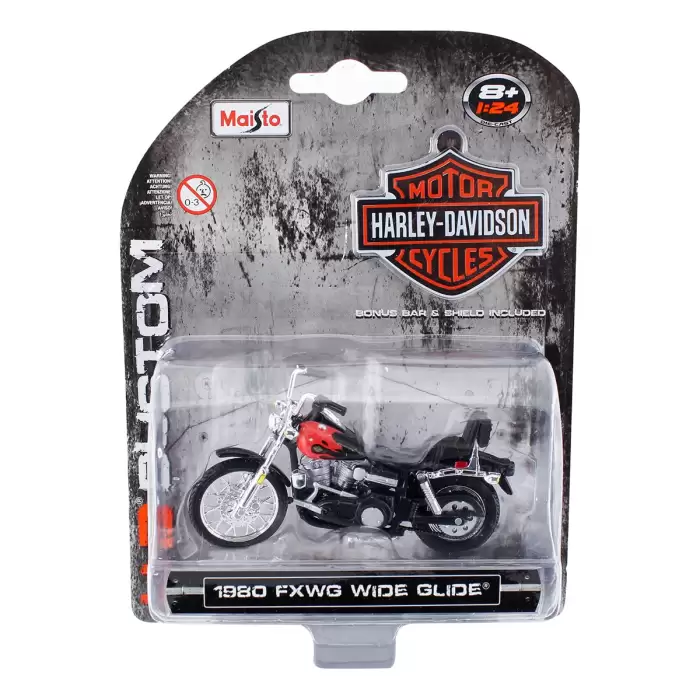 Maisto Harley Davidson 1980 FXWG Wide Glide 1:24 Model Motorsiklet