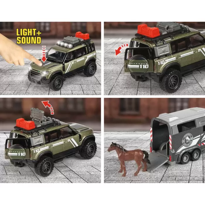 Majorette Land Rover Horse Carrier - 213776000