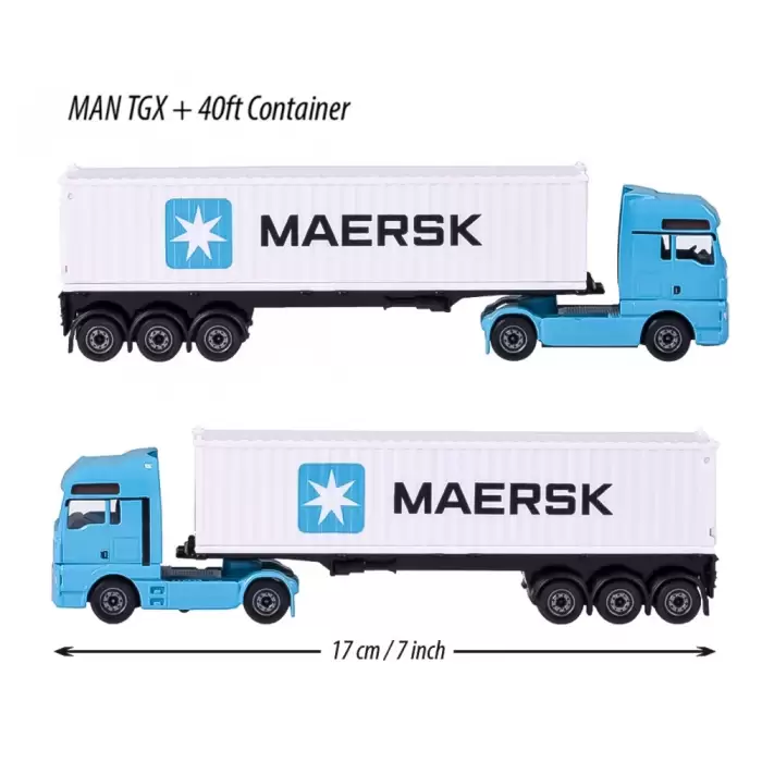 Majorette Lojistik Maersk - Man TGX + 40ft Konteyner