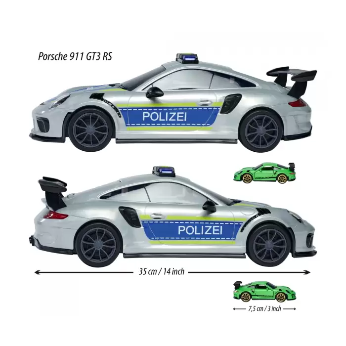 Majorette Porsche 911 GT3 RS Polis Araç Taşıma Arabası - 212058199038