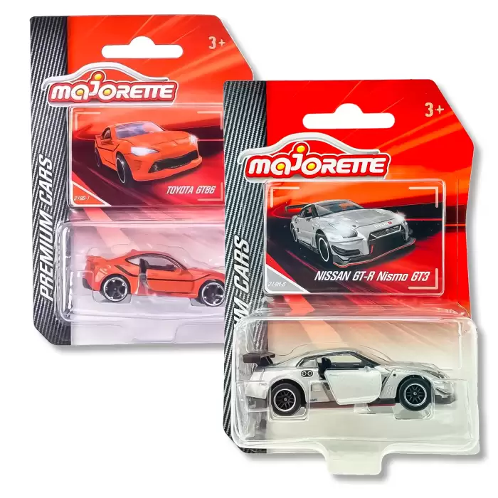 Majorette Premium İkili Set -Nissan GT-R Nismo ve Toyota GT86