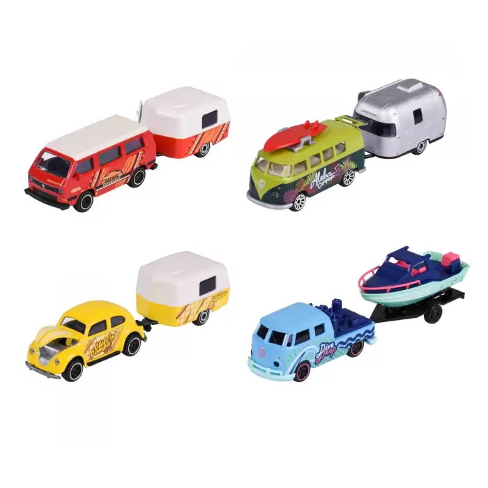 Majorette Volkswagen Original Trailer Set