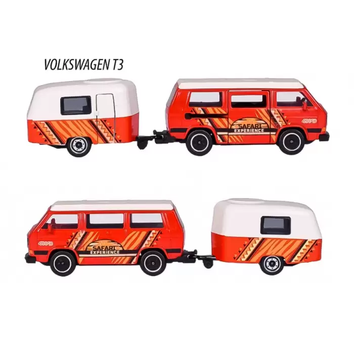 Majorette Volkswagen Original Trailer & T3