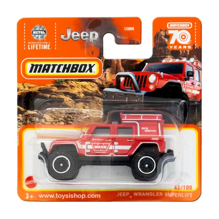 Matchbox Jeep Wrangler SuperLift - 70. Yıl Özel Seri - 42/100