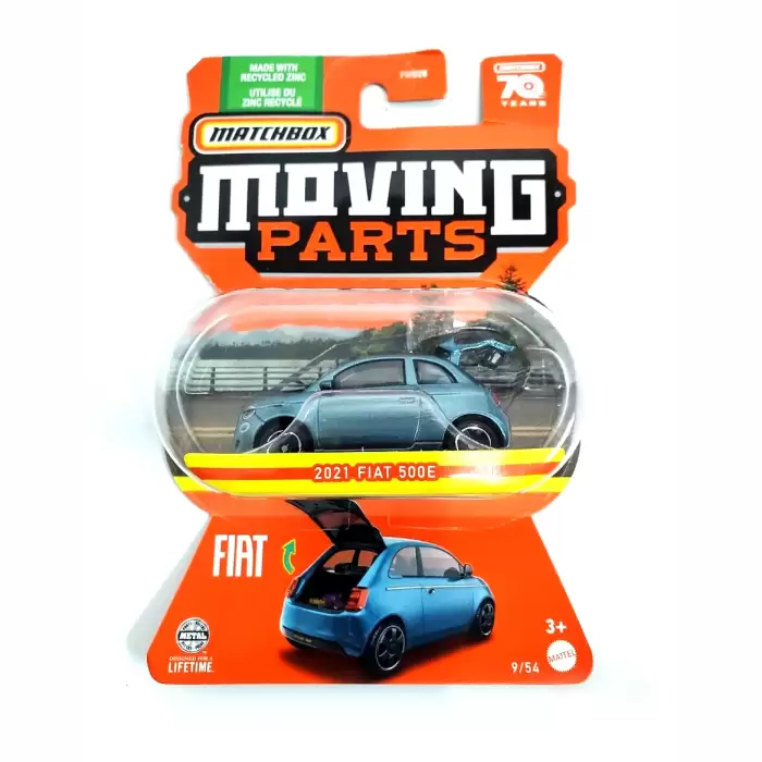 Matchbox Moving Parts - 2021 Fiat 500E - 9/54