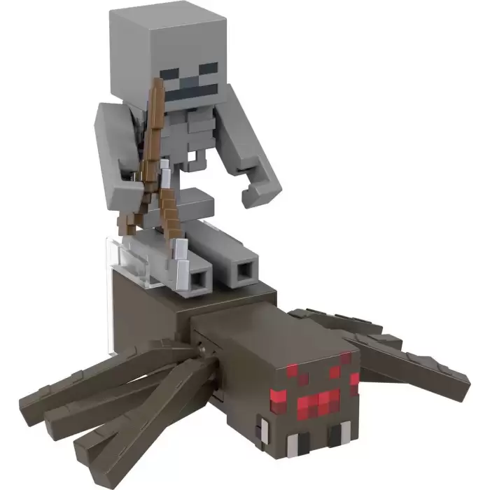 Minecraft Skeleton Spider Jockey - İkili Figür Seti HLB29