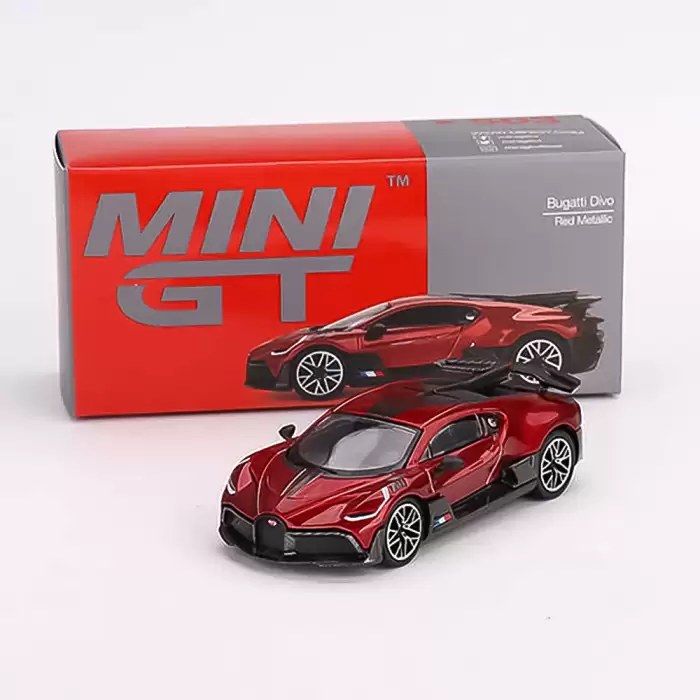 Mini GT 1/64 Bugatti Divo Red Metallic MGT00503
