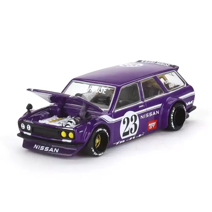 Mini GT 1/64 Datsun KAIDO 510 Wagon CARBON FIBER V1 - KHMG062
