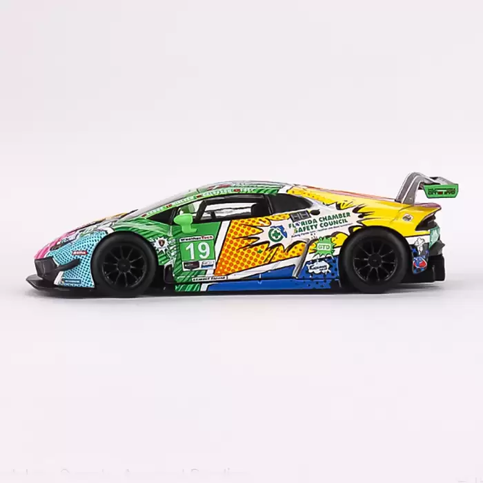 MINI GT: 1/64 Lamborghini Huracán GT3 EVO #19 GEAR Racing 2020 IMSA Daytona 24 Hrs - MGT00552