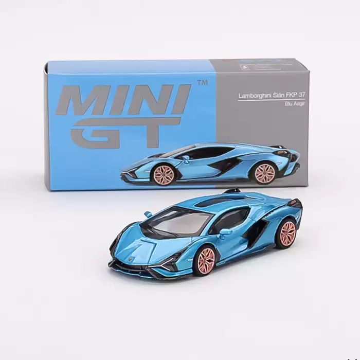 MINI GT: 1/64 Lamborghini Sián FKP 37 Blu Aegir MGT00573