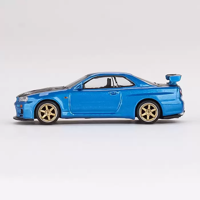 MINI GT: 1/64 Nissan Skyline GT-R (R34) Top Secret Bayside Blue- MGT00531