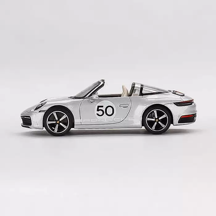 Mini GT 1/64 Porsche 911 Targa 4S Heritage Design Edition GT Silver Metallic MGT00507