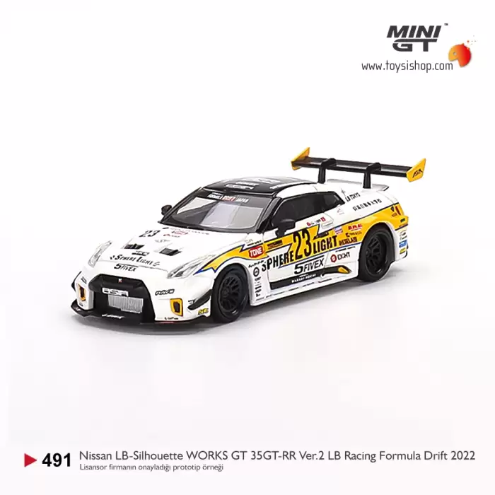 Mini GT Nissan LB-Silhouette WORKS GT 35GT-RR Ver.2 LB Racing Formula Drift 2022 - 491