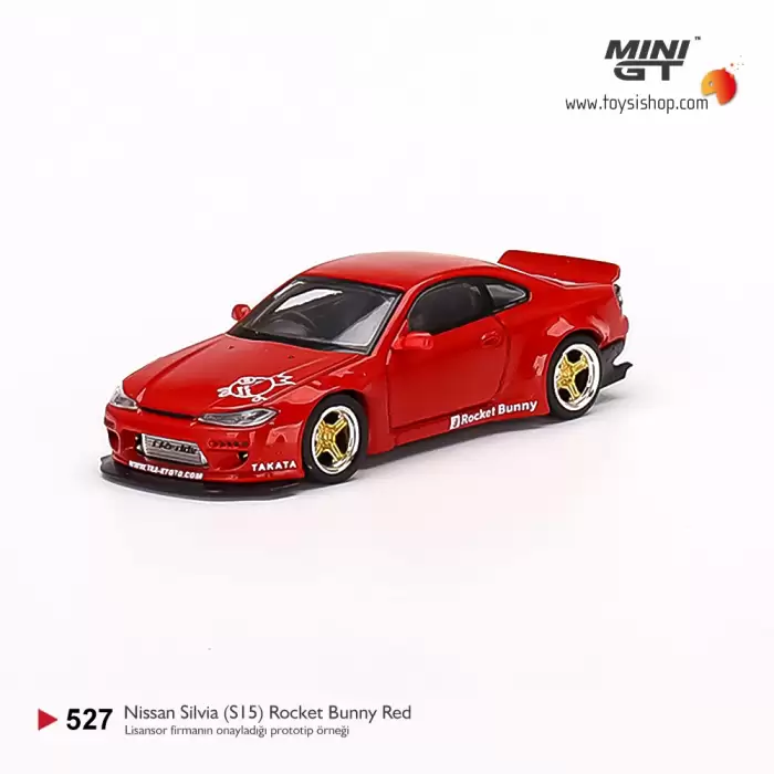 Mini GT Nissan Silvia (S15) Rocket Bunny Red- 527
