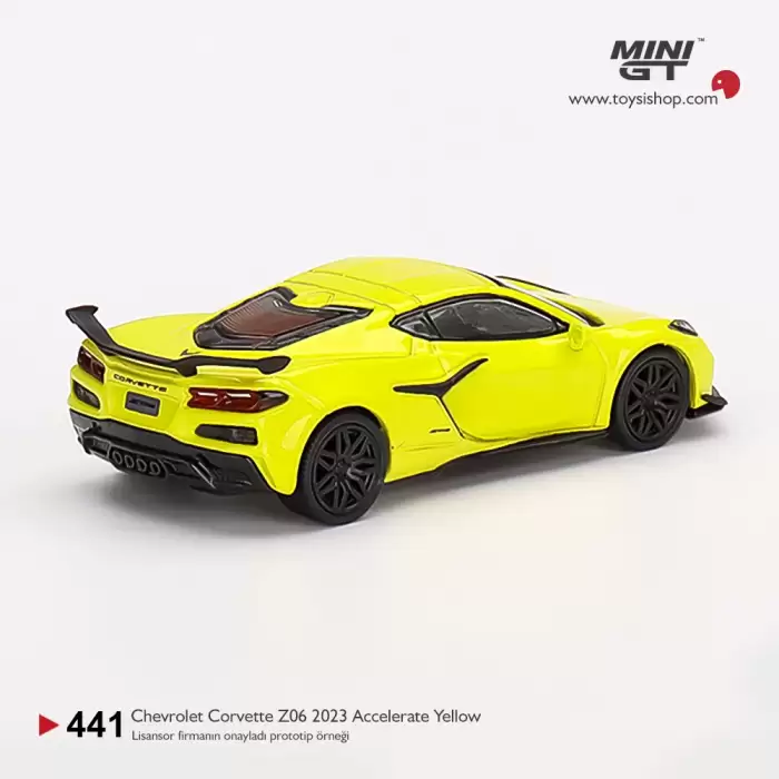 Mini GT Chevrolet Corvette Z06 2023 Accelerate Yellow - 441