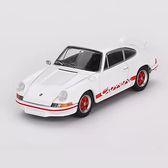 Mini GT Porsche 911 Carrera RS 2.7 Grand Prix White with Red Livery - MGT00612