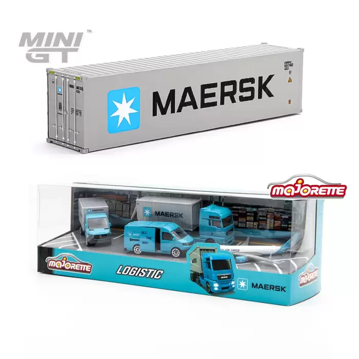 Mini Gt Maerks Container & Majorette Maersk Logistik 4 Araçlı Hediye Paketi İkili Set