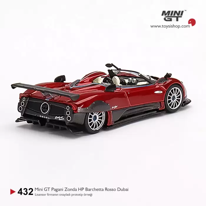 Mini GT Pagani Zonda HP Barchetta Rosso Dubai - 432
