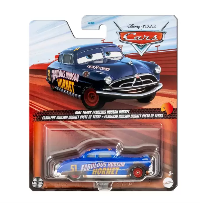 Pixar Cars - Road Trip Lighting McQueen ve Dirt Track Fabulous Hudson Hornet, DXV29-DXV70