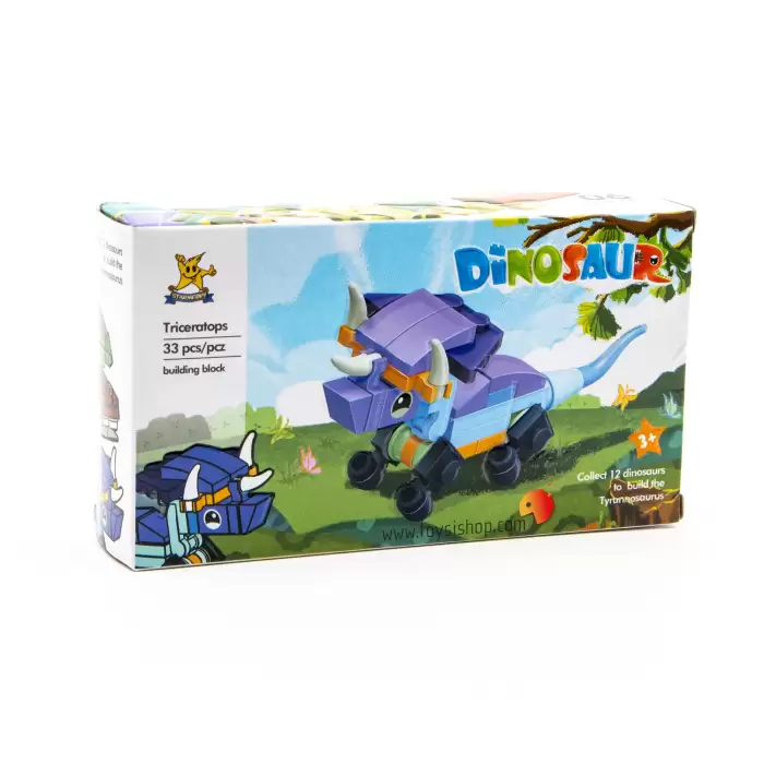 Bricks - Triceratops Blok Oyuncak SM195B - 06