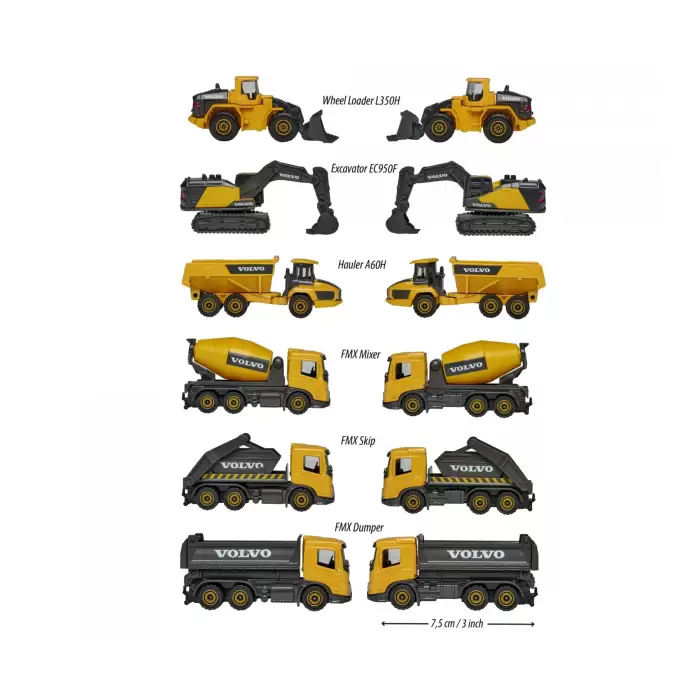 Volvo Construction 6lı Set