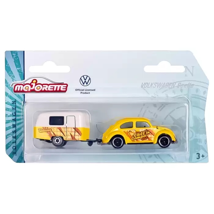 Majorette Volkswagen Original Trailer & Beetle