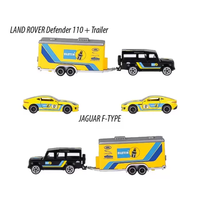 Majorette Race Trailer Land Rover Defender 110 - 212053111