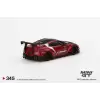 Mini GT LB WORKS Nissan GT-R R35 Type 2, Rear Wing ver 3 , Red, LB Work Livery 2.0 - 345