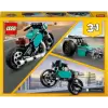 LEGO 31135 Creator 3 in 1 Vintage Motorcycle Set, Classic Motorbike Toy to Street Bike to Dragster Car, Vehicle Building Toys for Kids, Boys and Girls
