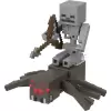 Minecraft Skeleton Spider Jockey - İkili Figür Seti HLB29