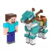 Minecraft Steve and Armored Horse - İkili Figür Seti HDV39