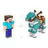 Minecraft Steve and Armored Horse - İkili Figür Seti HDV39