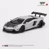 Mini GT LB WORKS Lamborghini Aventador Limited Edition Matt Silver - 449