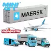 Mini Gt Maerks Container & Majorette Maersk Logistik 4 Araçlı Hediye Paketi İkili Set