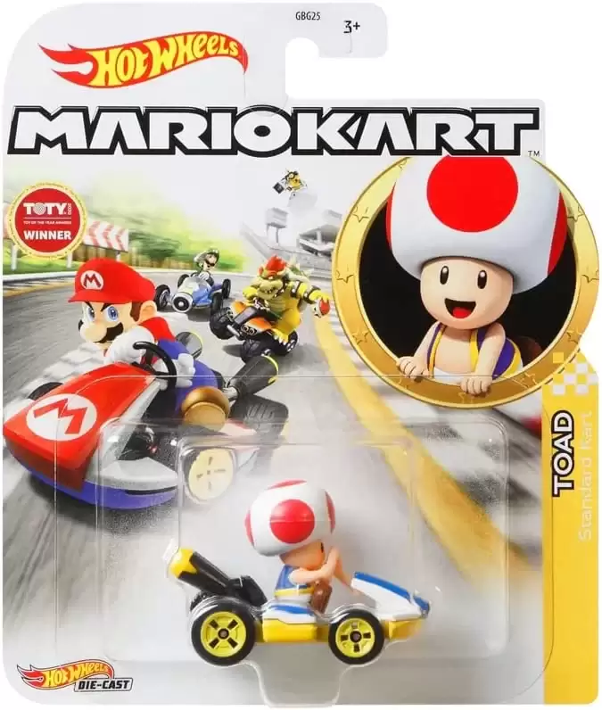Hot Wheels Mario Kart - Toad Standart Kart