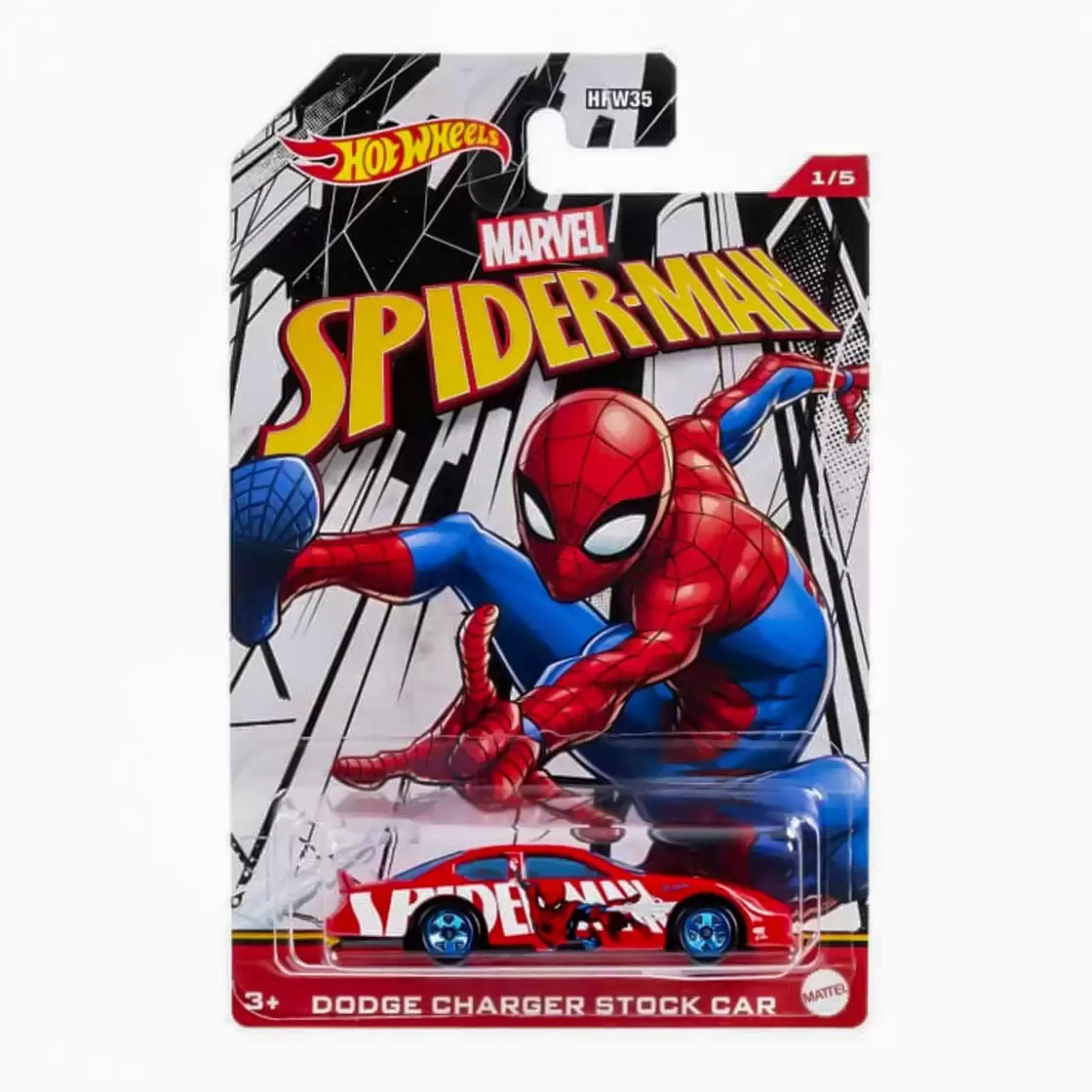 Hot Wheels Marvel Spider Man - Dodge Charger Stock Car 1/5
