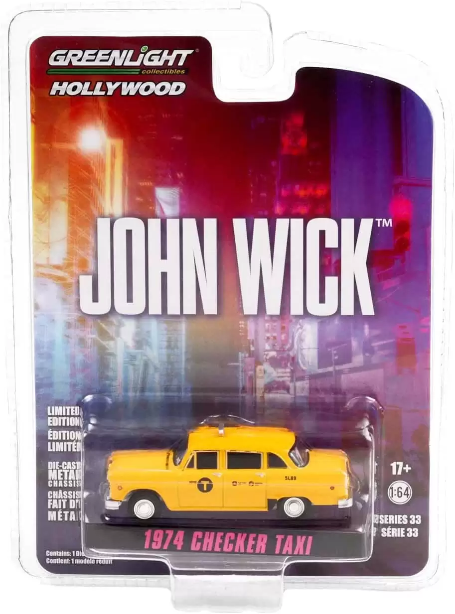Greenlight John Wick (2014) - 1974 Checker Taxi 44930-F